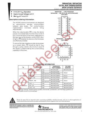 SN74AC245PWR datasheet  